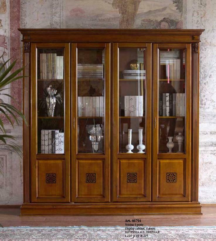 Vitrine Schrank Vitrinen Wohnzimmer Schau Schränke Design Barock Rokoko von JV Möbel