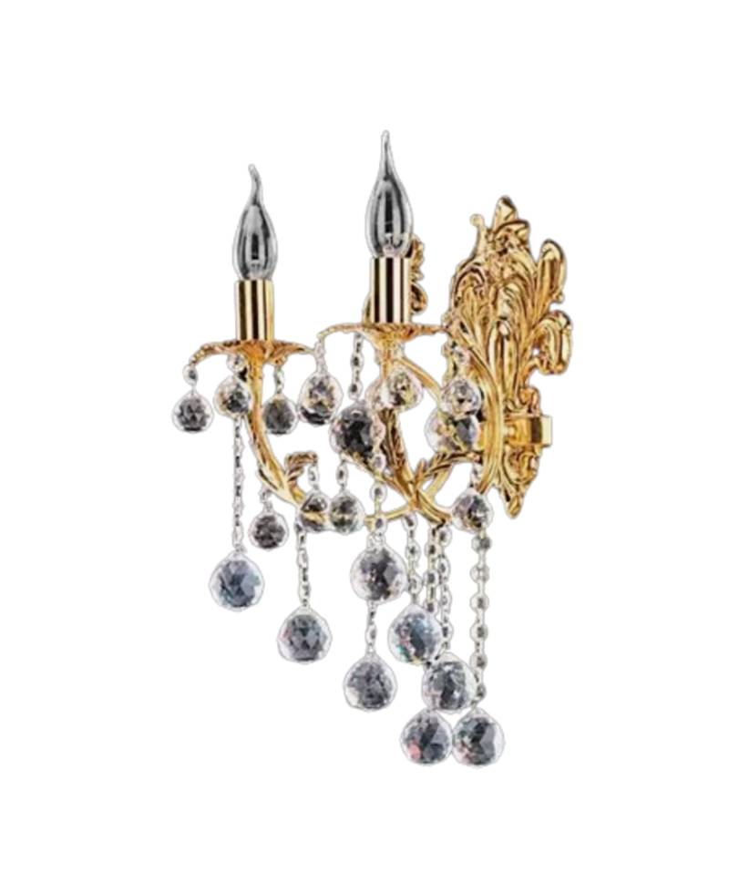 Wandlampe Wandleuchten Wandleuchte Lüster Wand Lampen Kristall Gold Sofort von JV Möbel