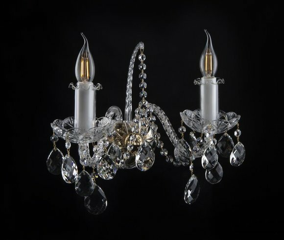 Wandleuchte Bohemia Luster Antik Stil Kronleuchter Lampen Wandlampe von JV Möbel