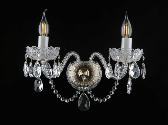 Wandleuchte Bohemia Luster Antik Stil Kronleuchter Wand Lampen Wandlampe von JV Möbel