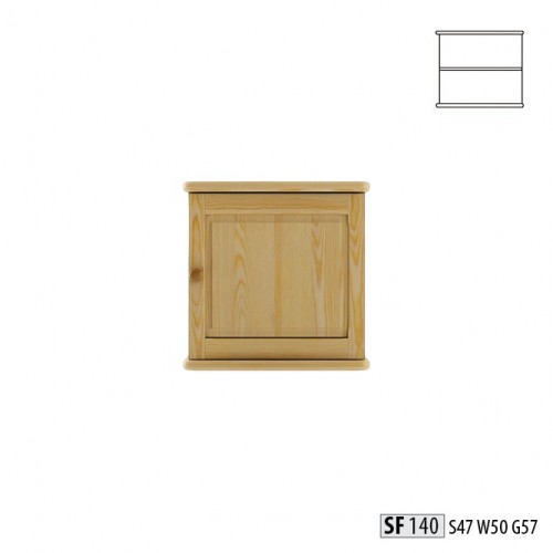 Wandschrank Hängeschrank Ablageschrank Küche Bad Vollholz Möbel Echtholz Regal von JV Möbel