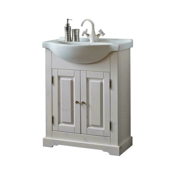 Waschbecken Waschtisch Keramik Becken Badezimmer Waschtische 66cm von JV Möbel