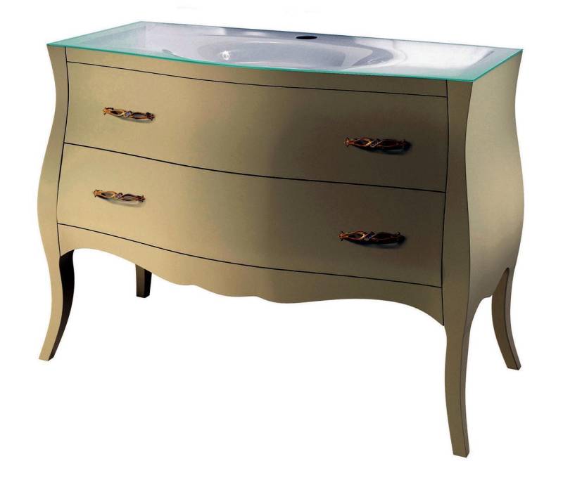 Waschtisch Klassischer Schrank Waschbecken Italienisches Badezimmer Unterschrank von JV Möbel