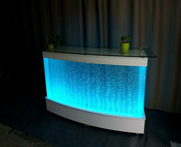 Wasser Wand Design Bar Thresen Theke Säule Beleuchtete Luxus Tische von JV Möbel