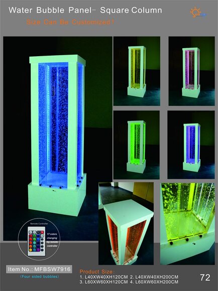 Wasser Wand Led Bar Regal Säule Wassersäulen Theke Designer Beleuchtet von JV Möbel