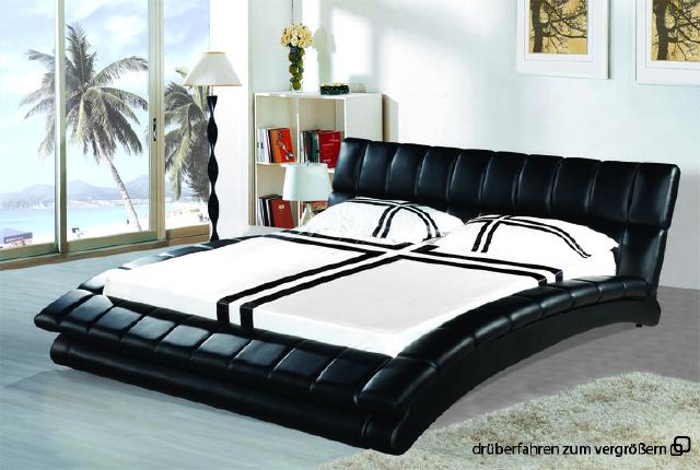 Wasserbett Komplett Lederbett Polsterbett mit Matratze Neu MAURICE Bett Betten Wasserbett Komplett Lederbett Polsterbett mit Matratze Neu MAURICE Bett Betten von JV Möbel