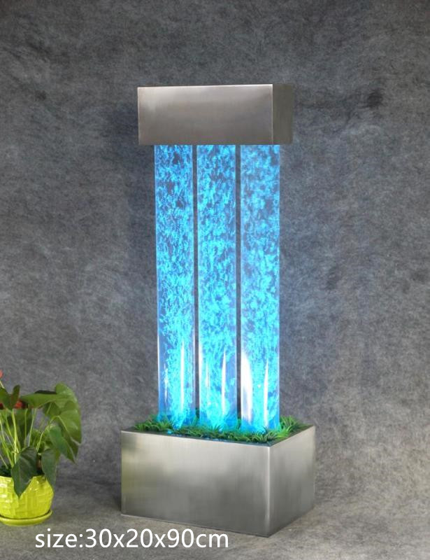 Wassersäule Wasserwand Brunnen Led Beleuchtung Wasserspiel Wassersäule Säulen von JV Möbel