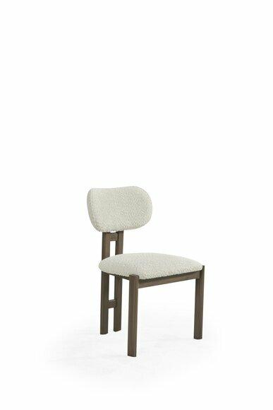 Weiß-Brauner Stuhlset Designer Poslter Sitzmöbel Essstühle 2x tlg Set Weiß-Brauner Stuhlset Designer Poslter Sitzmöbel Essstühle 2x tlg Set von JV Moebel