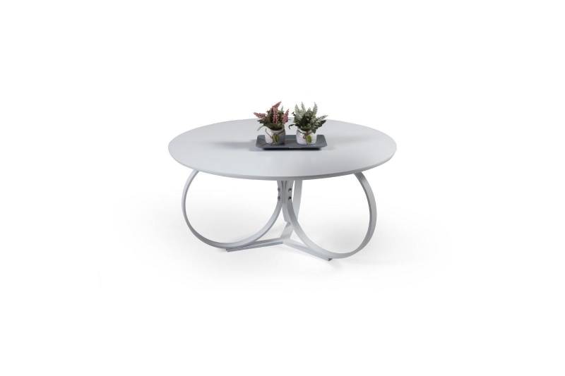 Weiß Couchtisch Rund Wohnzimmer Tisch Designer Einrichtung Modern Möbel von JV Moebel