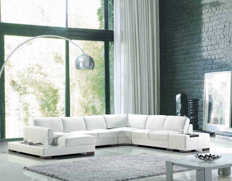 Weiß U-Form Ecksofa Luxus Stil Modern Wohnzimmer Sofa Kunstleder SOFORT Weiß U-Form Ecksofa Luxus Stil Modern Wohnzimmer Sofa Kunstleder SOFORT von JV Möbel