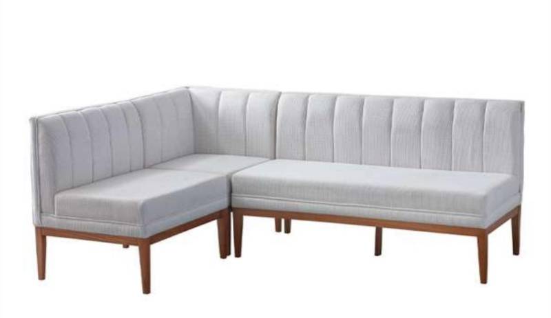 Weiße Eckbank Esszimmer Bänke Exklusive Küchen Sitzmöbel Polster Bank von JV Möbel