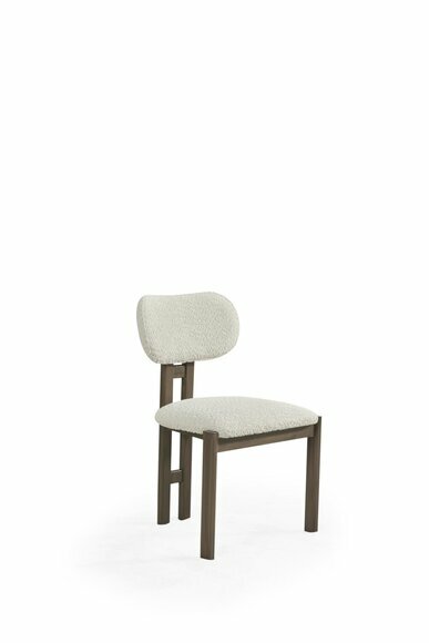 Weiße Polsterstühle Designer Esszimmer Sitzmöbel Designer Holzgestell von JV Moebel