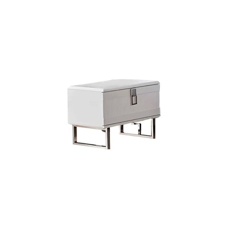 Weißer Edler Nachttisch Schlafzimmer Designer Nachtkästchen Holz Möbel von JV Moebel