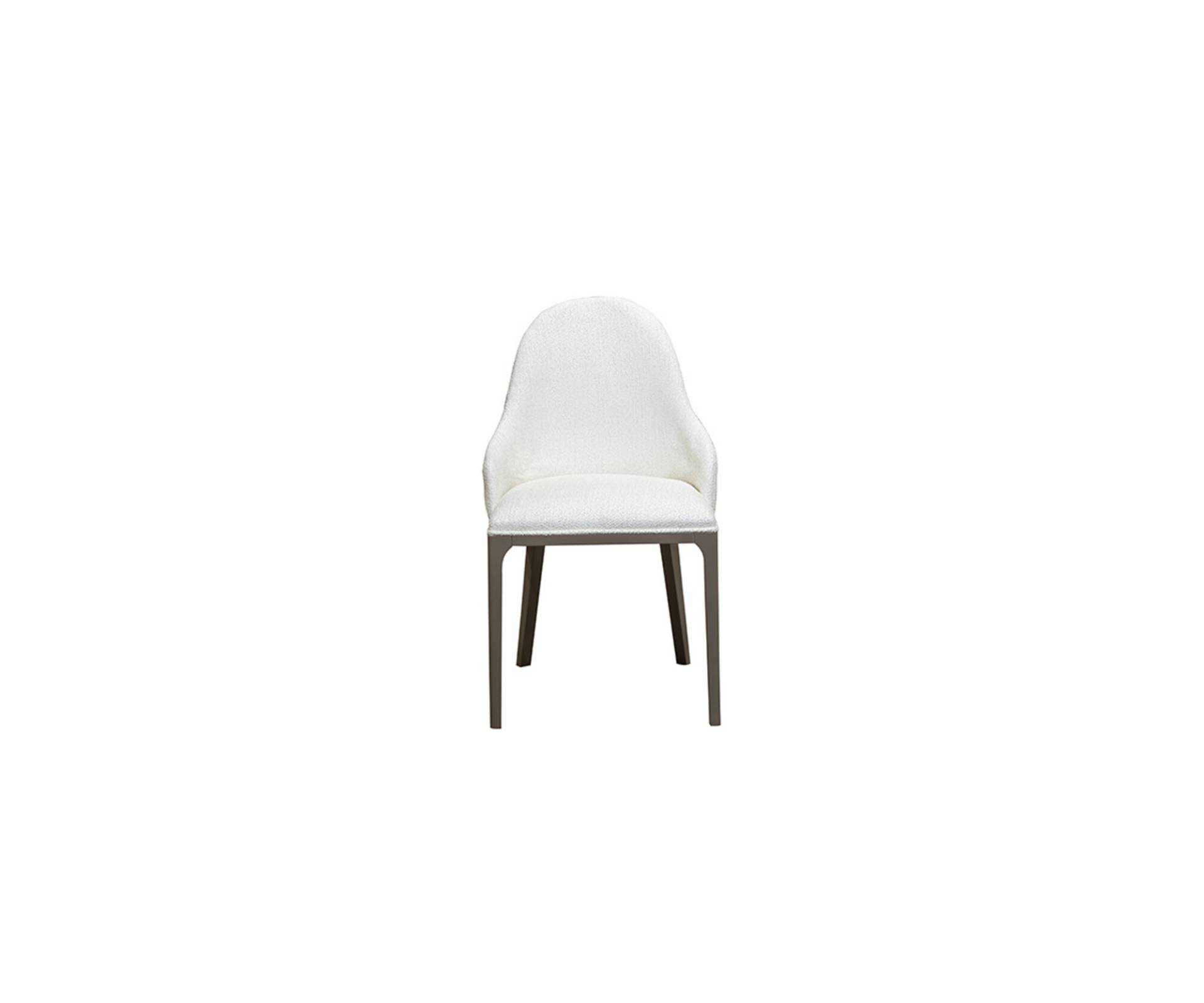 Weißer Esszimmerstuhl Designer Lehnstühle Holzfüße Designer Polsterstuhl von JV Moebel