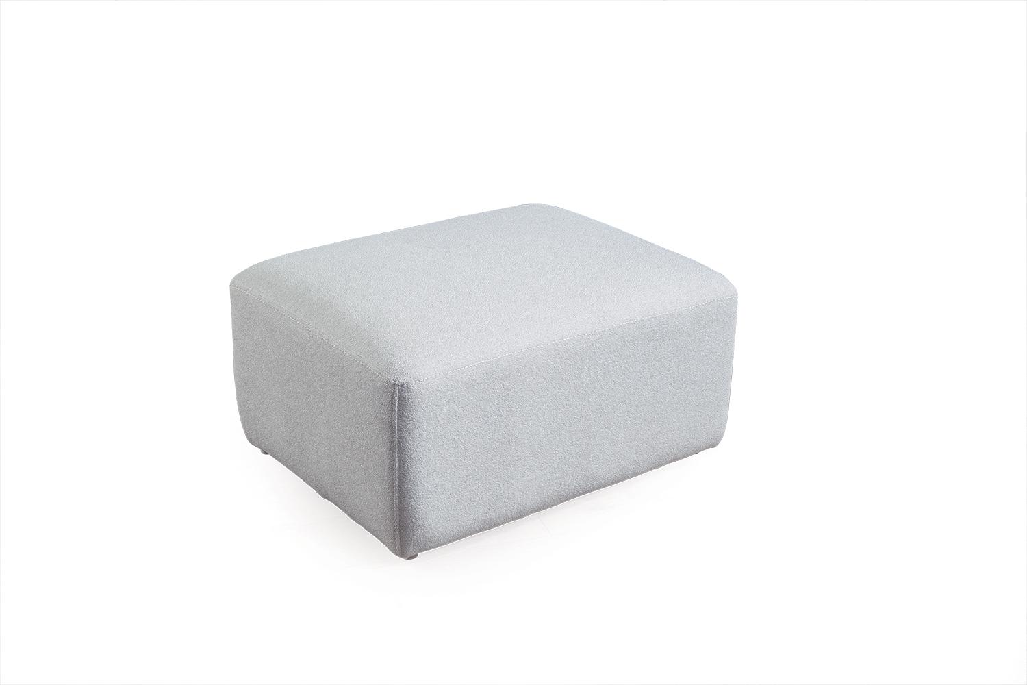 Weißer Hocker Fußhocker Sitzhocker Sitzpouf Wohnzimmer Designer Möbel von JV Möbel