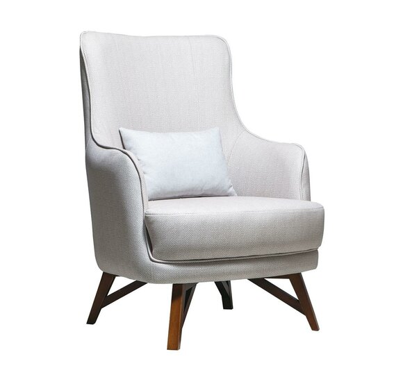 Weißer Relaxsessel Designer Moderner Wohnzimmer Armlehnen Einsitzer von JV Möbel