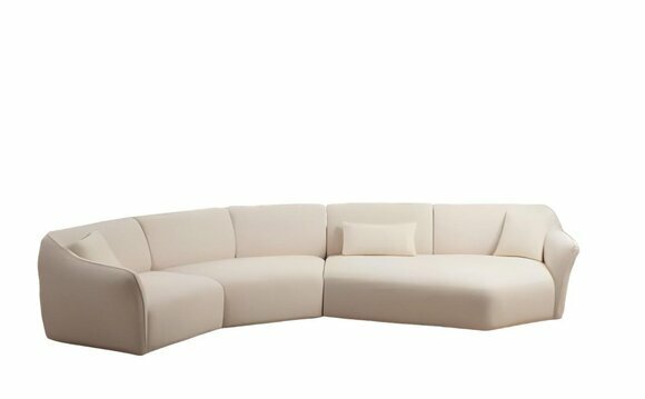 Weißes Stoffsofa Designer Wohnzimmer Möbel Textil Couchen Edler 4-Sitzer Weißes Stoffsofa Designer Wohnzimmer Möbel Textil Couchen Edler 4-Sitzer von JV Moebel