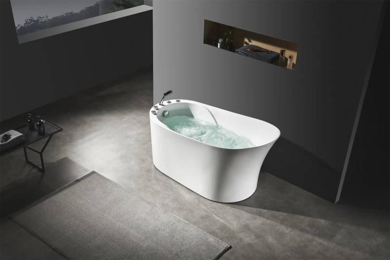 Whirlpool Oval Wanne Home Spa Indoor Badewanne Whirlwanne von JV Möbel