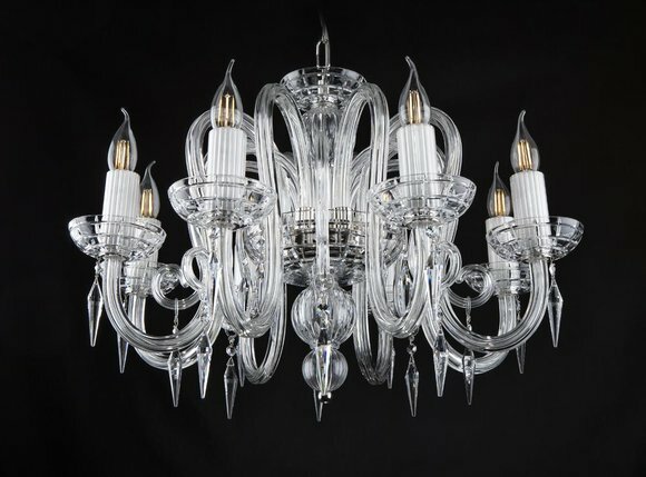 Wohn Ess Zimmer Luster Kronleuchte Deckenlampe Leuchte Lampe Kristall von JV Möbel