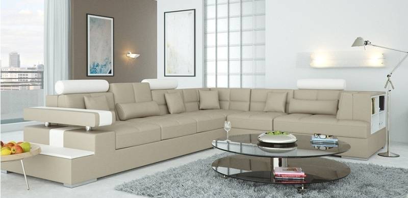 Wohnlandschaft Ecksofa Ledersofa + USB Design Polster Eck Regal Uster Sofa Couch Wohnlandschaft Ecksofa Ledersofa + USB Design Polster Eck Regal Uster Sofa Couch von JV Möbel
