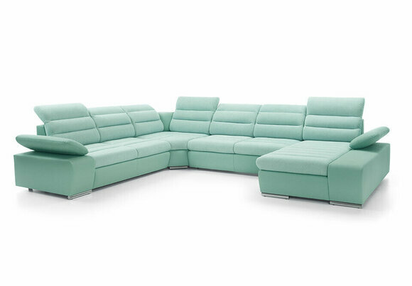 Wohnlandschaft Ecksofa U-form Eckcouch mit Schlaffunktion Sofa Couch Neu Ecksofa von JV Möbel