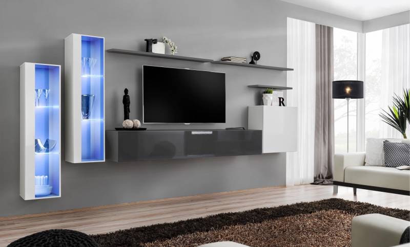 Wohnwand Designer Komplett Set Luxus Möbel Neu 3x Wandschrank Möbel Garnitur von JV Möbel
