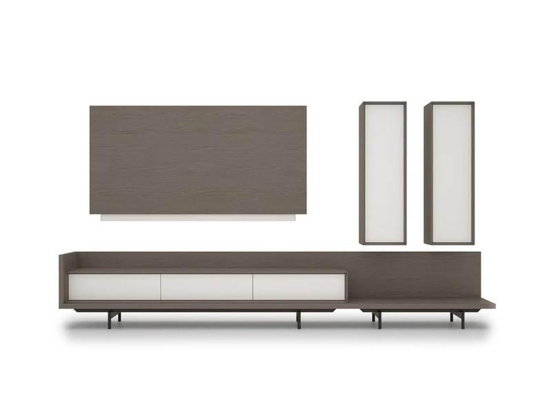 Wohnwand TV-Ständer TV Rahmen Einrichtung 2x Wandschrank Design Modern Garnitur von JV Möbel