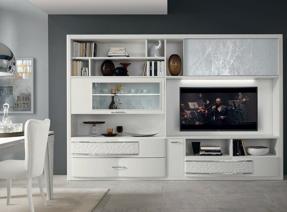 Wohnwand rtv Wand Schrank Sideboard Fernseh Kommode Holz Design Modern Möbel Neu Wohnwand rtv Wand Schrank Sideboard Fernseh Kommode Holz Design Modern Möbel Neu von JV Möbel