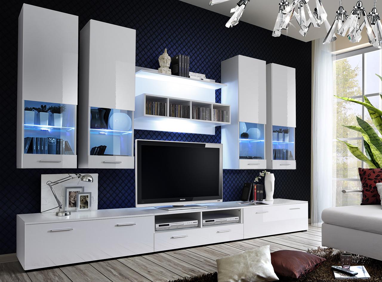Wohnwand tv Ständer Sideboard Designer Modern Wohnzimmer Regale Holz Neu Wohnwand tv Ständer Sideboard Designer Modern Wohnzimmer Regale Holz Neu von JV Möbel