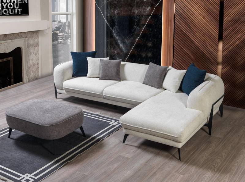 Wohnzimmer Ecksofa L-Form Polstersofas Luxus Modern Möbel Sofa Couch von JV Möbel