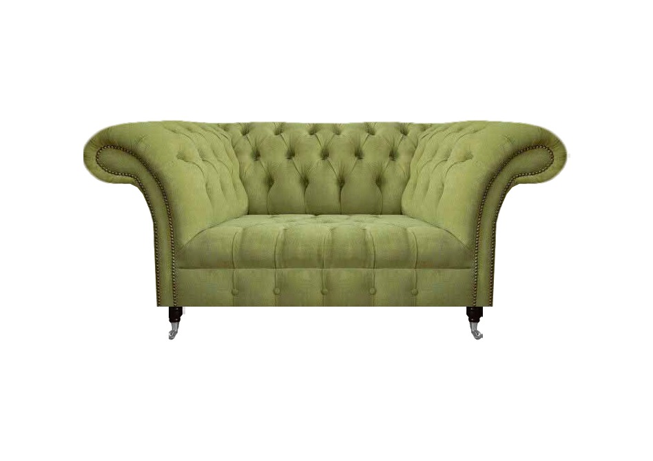 Wohnzimmer Grüner Chesterfield Zweisitzer Polstersofas Designer Möbel Wohnzimmer Grüner Chesterfield Zweisitzer Polstersofas Designer Möbel von JV Moebel