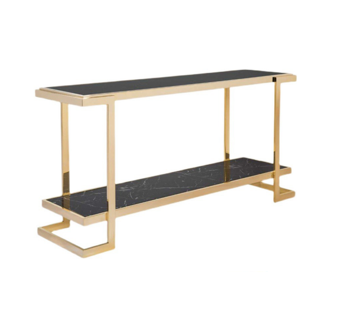 Wohnzimmer Konsolentisch Modern Luxus Edelstahl Tisch Konsole Gold von JV Möbel