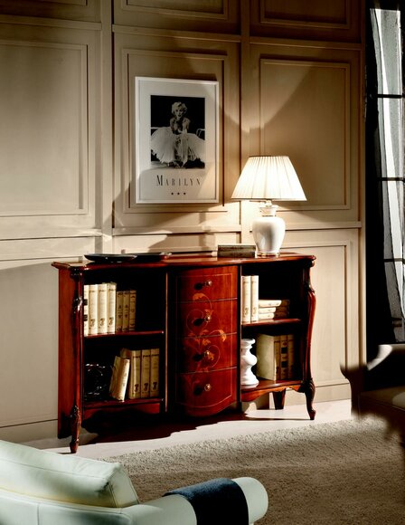 Wohnzimmer Möbel Klassischer Barock Stil Kommode Bücher Kommode Holz von JV Möbel