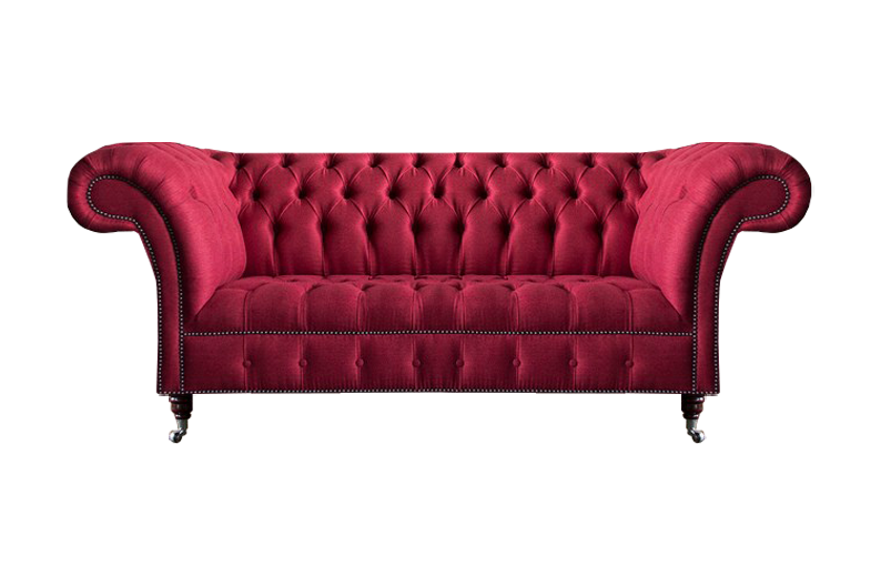 Wohnzimmer Rosa Designer Zweisitzer Chesterfield Sitzmöbel 2-Sitzer von JV Möbel