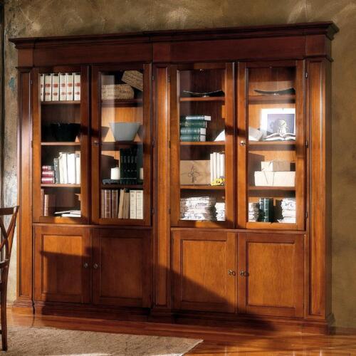 Wohnzimmer Schrank Regal Bücherregal Holz Büroschrank Schränke Vitrine Italien von JV Möbel