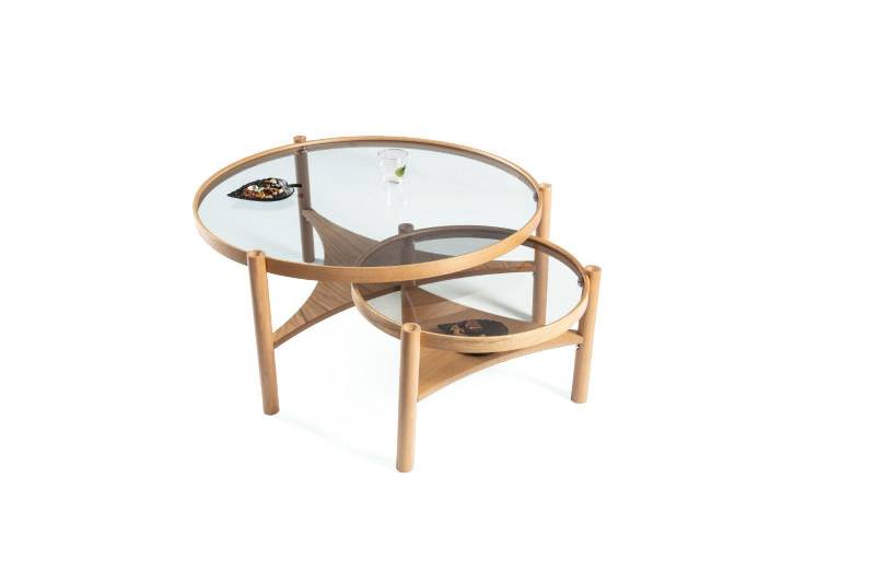 Wohnzimmer Set 2 tlg Rund 2x Couchtische Modern Designer Einrichtung Neu von JV Moebel