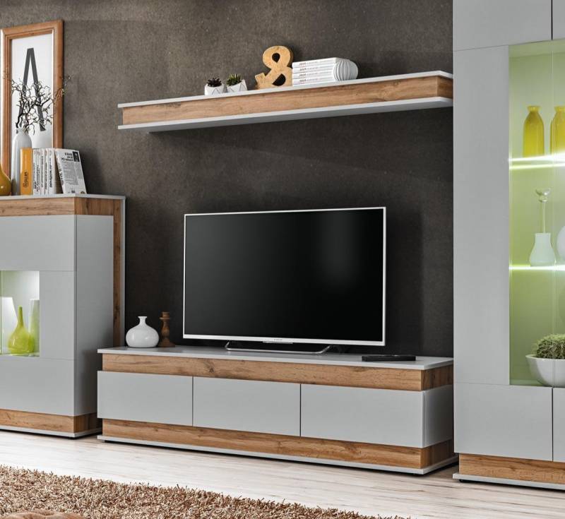 Wohnzimmer Set TV Ständer Neu Regal Luxus Möbe Modern Design Wohnwand von JV Möbel