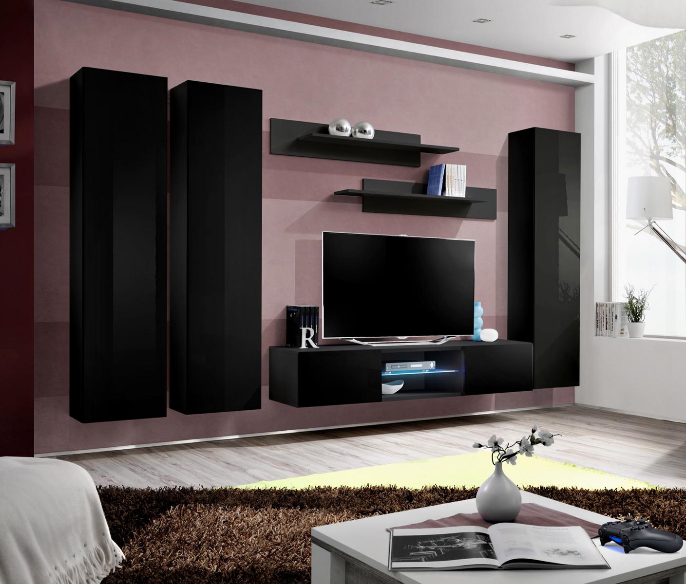 Wohnzimmer Wohnwand TV Ständer Sideboard Holz Wandschrank Designer Einrichtung Wohnzimmer Wohnwand TV Ständer Sideboard Holz Wandschrank Designer Einrichtung von JV Möbel