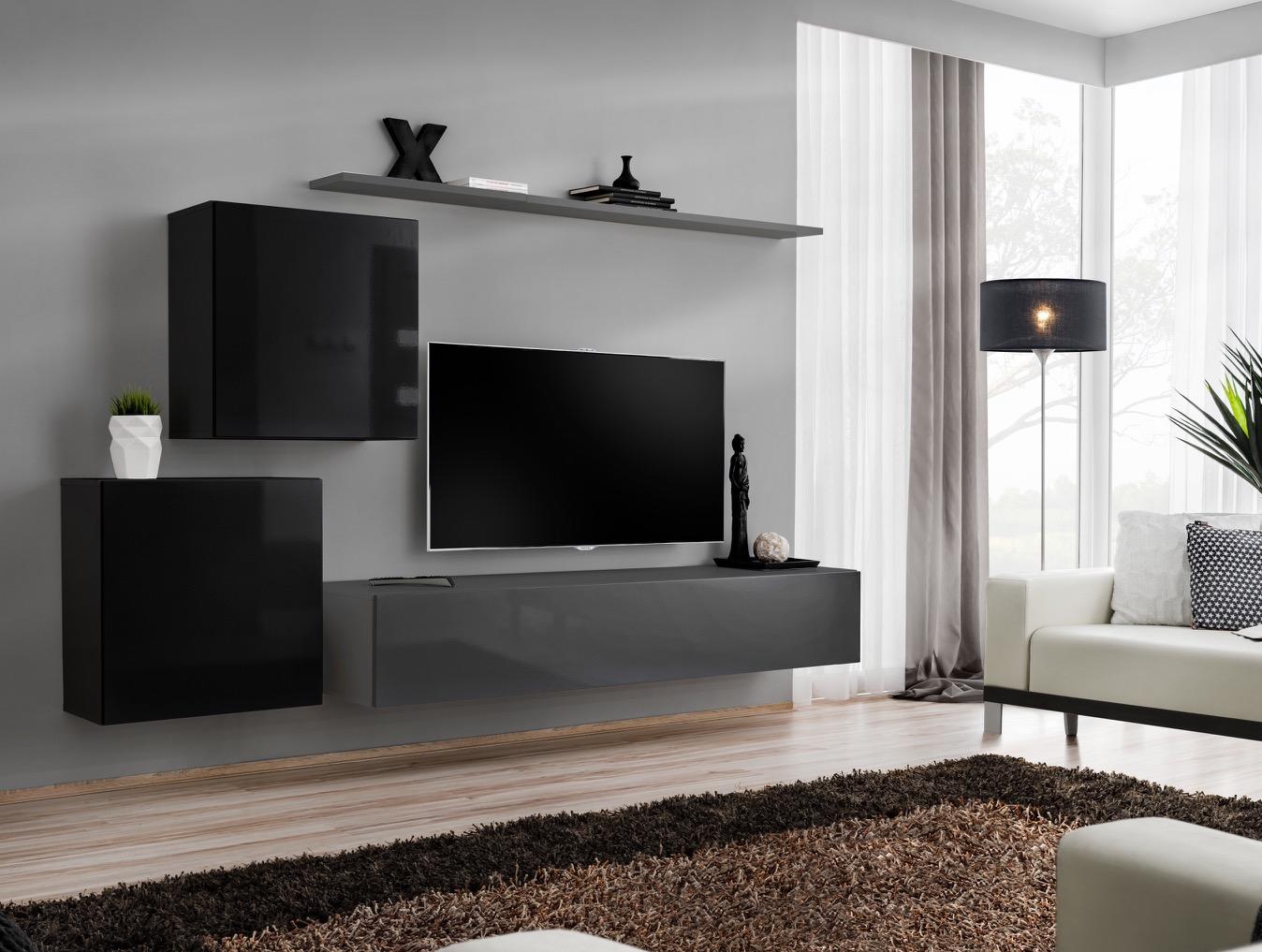 Wohnzimmermöbel Set Designer Wohnwand Sideboard 2x Wandschrank 4tlg Designer Neu Wohnzimmermöbel Set Designer Wohnwand Sideboard 2x Wandschrank 4tlg Designer Neu von JV Möbel