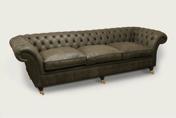 XXL Big Sofa 4 Sitzer Couch Chesterfield Polster Garnitur Leder Textil von JV Möbel