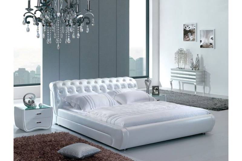 XXL Chesterfield Lederbett Bett Betten Leder Leder Polster Ehe Designer Neu 4787 von JV Möbel
