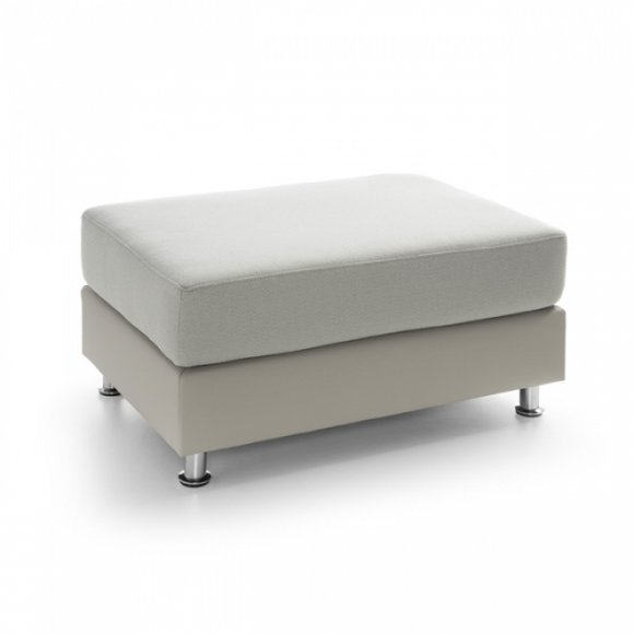 XXL Club Fußhocker Club Lounge Hocker Leder Textil Ottoman Designer Pufa von JV Moebel