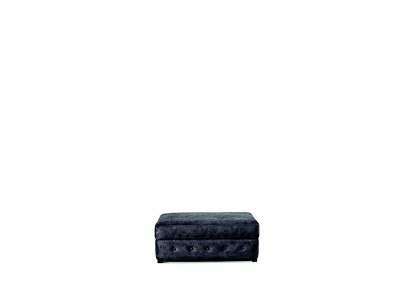 XXL Club Pufa Fußhocker Club Lounge Hocker Leder Ottoman Designer Textil von JV Möbel