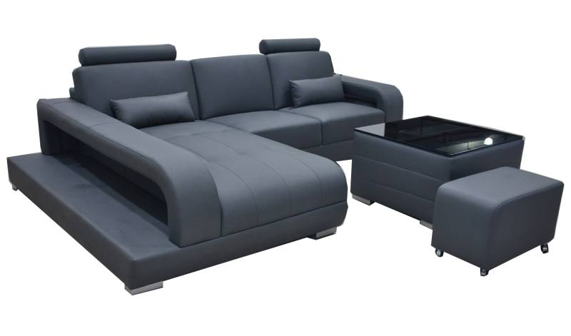 XXL Couch Ecksofa Leder Wohnlandschaft Garnitur Design Modern Sofa L-Form F3017C XXL Couch Ecksofa Leder Wohnlandschaft Garnitur Design Modern Sofa L-Form F3017C von JV Möbel