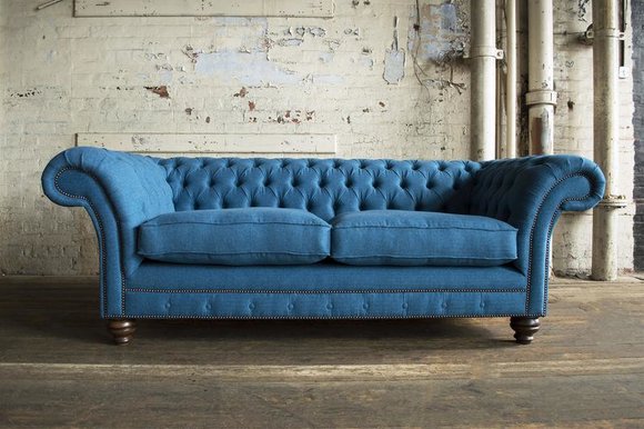 XXL Sofa 3 Sitzer Couch Chesterfield Polster Sitz Garnitur Leder Textil von JV Möbel