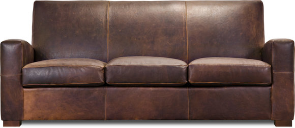 XXL Sofa 3 Sitzer braun Couch Chesterfield Garnitur Leder Textil Textil Couchen von JV Möbel