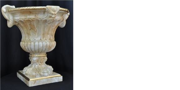 XXL Vase Tisch Dekoration Deko Vasen Antik Stil Skulptur Figur Kelch Rom von JV Möbel