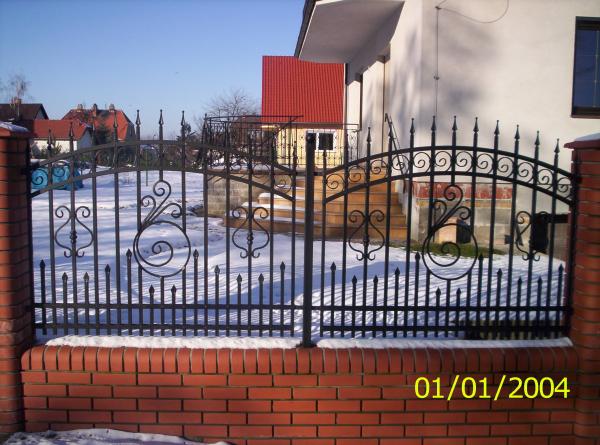 Zaun Garten Klassische Schmiedeeisen Handgefertigt nach Maß Geländer M226 1lfm von JV Möbel