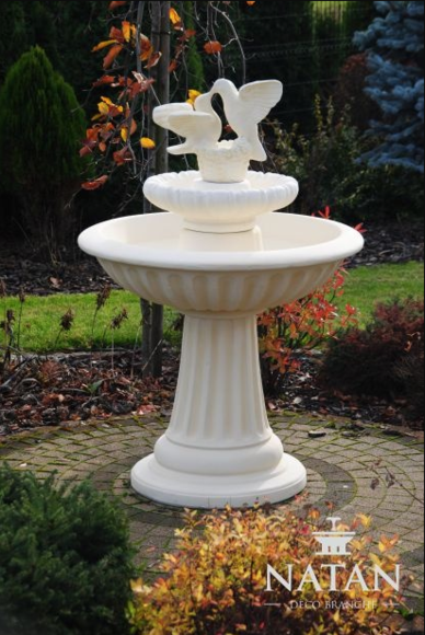 Zierbrunnen Springbrunnen 136cm Skulptur Brunnen Deko Garten Fontaine von JV Möbel