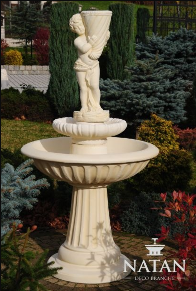Zierbrunnen Springbrunnen 172cm Skulptur Brunnen Deko Garten Fontaine Zierbrunnen Springbrunnen 172cm Skulptur Brunnen Deko Garten Fontaine von JV Möbel